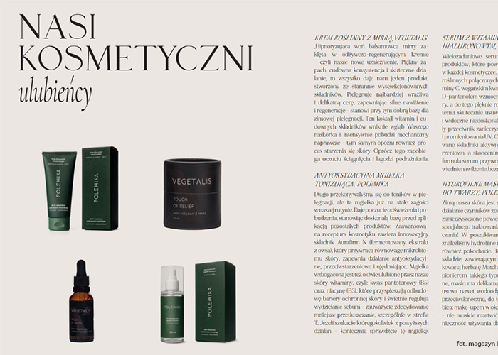 Lsnienie Magazyn Vegetalis Cosmetics krem do twarzy